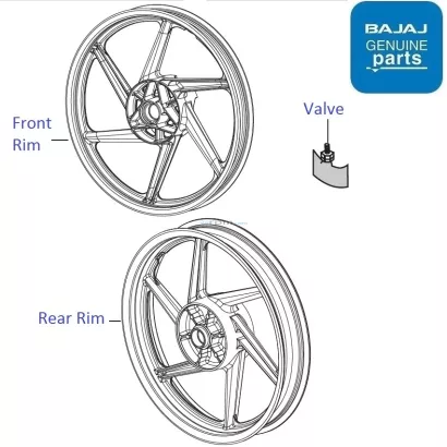 Pulsar 150 front sales wheel rim price