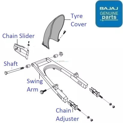 Bajaj xcd 125 store parts price list