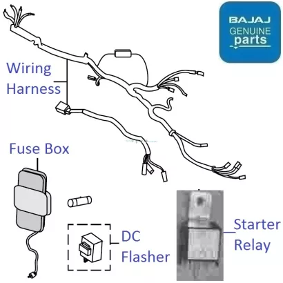 Bajaj xcd 125 store wiring kit price