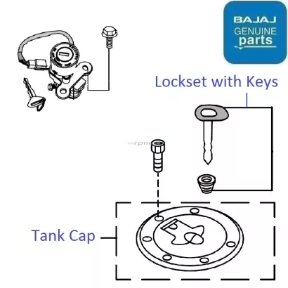 Pulsar 135 hot sale lock set