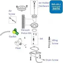 Pulsar 150 carburetor parts clearance