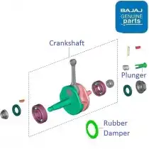 Crankshaft Powertrain Bajaj Parts