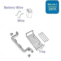 Battery Tray Electricals Bajaj Parts