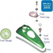 Tank Cover Petrol Tank Bajaj Parts Bajaj avenger 150/160/180/220 excellent materials usedpocket for only small s. tank cover petrol tank bajaj parts