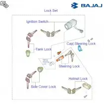 Pulsar 220 tank best sale lock set price