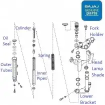 Pulsar 180 sales shocker pipe price