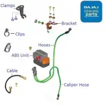 bajaj pulsar 150 twin disc spare parts