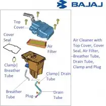 Pulsar 200 ns air filter box price online