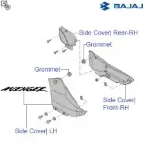 Pulsar 220 best sale side panel price