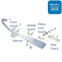 pulsar 180 silencer cover price
